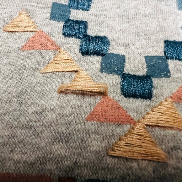 FAHERTY WOMEN’S GRAY LOVE SWEATSHIRT WITH EMBROIDERY SIZE XS - Picture 11 of 12